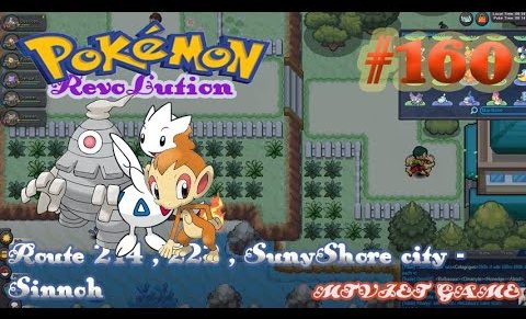 Pokemon Revolution Online Ep 160 : Route 214 , 222 , SunyShore city – Sinnoh<span class=