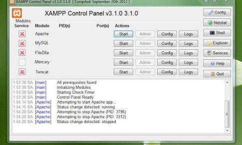 Cài đặt Xampp để tạo Webserver trên máy tính ( localhost)<span class=